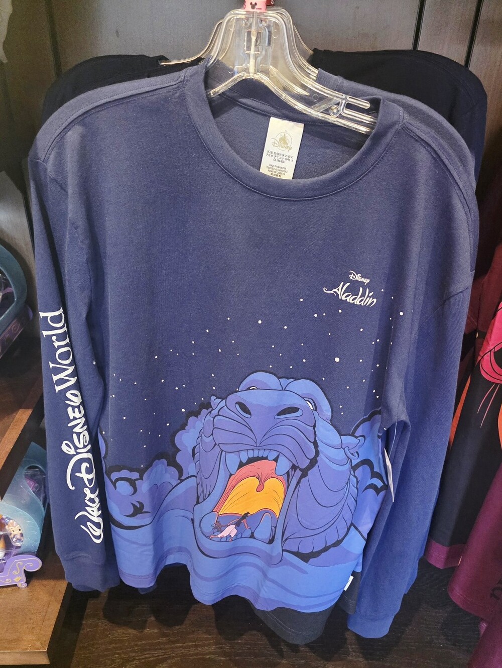 Disney Parks Aladdin Navy Long Sleeve Tee  Unisex